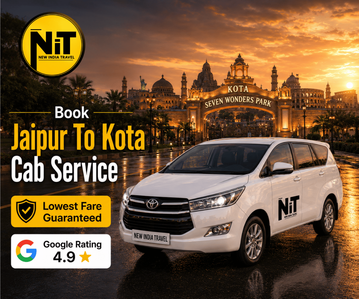 Jaipur to Kota taxi service by New India Travel