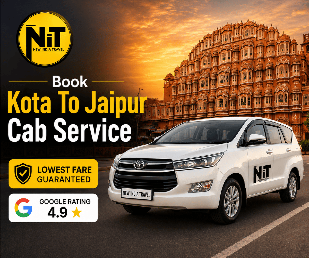 Kota to Jaipur cab service for one way and round trip travel
